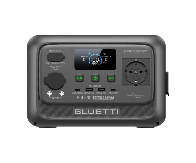 Зарядна станція BLUETTI Elite 30 V2 600W 288Wh (P-EL30V2-EU-GY-BL-010)